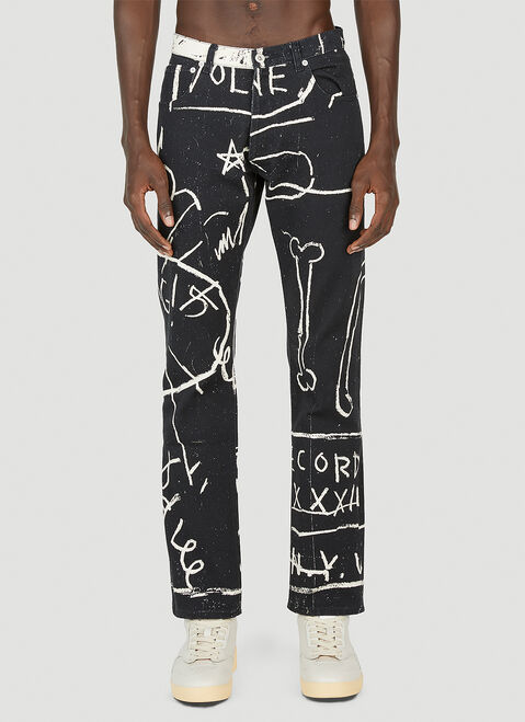 DRx x STEFAN MEIER x LN-CC Basquiat Jeans Green drs0350009