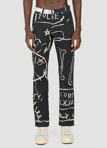 Honey Fucking Dijon Basquiat Jeans Black hdj0352002