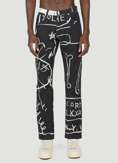 DRx x STEFAN MEIER x LN-CC Basquiat Jeans Green drs0350009