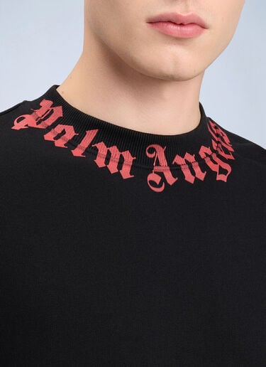 Palm Angels Neck Logo Sweatshirt Black pma0164033