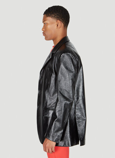 Marni Leather Blazer Black mni0152004