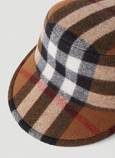 Jared Check Cap Burberry Jared Check Cap Brown bur0151136