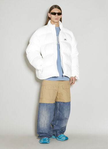 Balenciaga 3B Sports Icon Ski Puffer Jacket White bal0155104