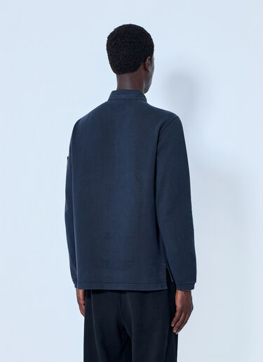 LN-CC® - Stone Island: Long Sleeve Polo Shirt - Black Stone Island Long Sleeve Polo Shirt Black sto0165075