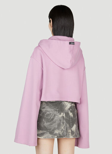 Embellished Logo Hooded Sweatshirt Blumarine Embellished Logo Hooded Sweatshirt Lilac blm0252037