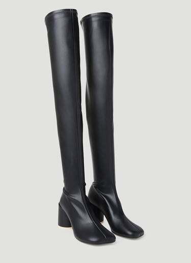 MM6 Maison Margiela Anatomic Thigh High Boots Black mmm0253028
