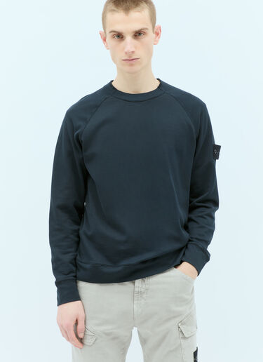 Stone Island 徽标贴饰运动衫 藏蓝色 sto0156002