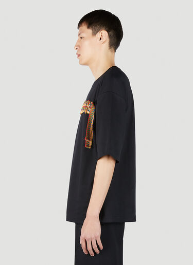 Lanvin Woven Logo T-Shirt Black lnv0151013