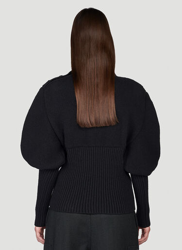 Bottega Veneta 목 넥 스웨터 블랙 bov0246065