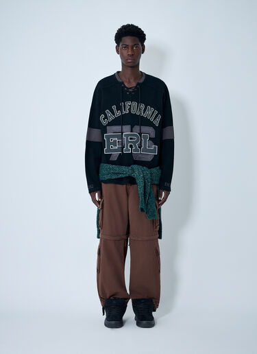 ERL Laced Hockey Sweatshirt Black erl0162003
