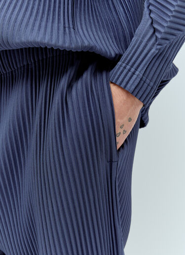 Homme Plissé Issey Miyake 월간 색상: 2월 플리츠 팬츠 블루 hmp0156009