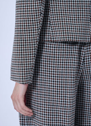LN-CC® - Max Mara: Houndstooth Blazer - Brown Max Mara Houndstooth Blazer Brown max0266022