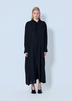 Yohji Yamamoto Backside Slit Long Coat Black yoy0264002