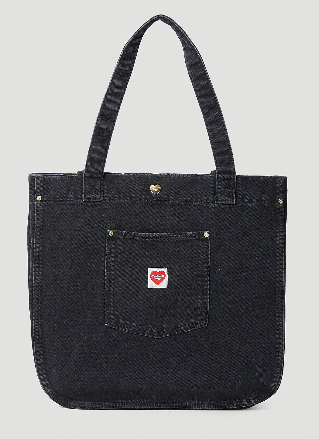 Carhartt WIP Men s Nash Logo Patch Tote Bag in Black LN CC
