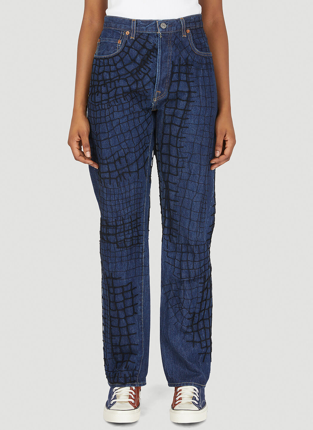Levi's ruffle hotsell jeans