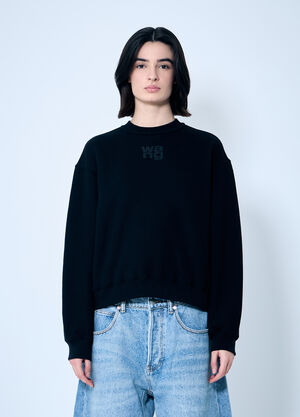 Alexander Wang Essential Puff Logo Sweatshirt Black awg0259021