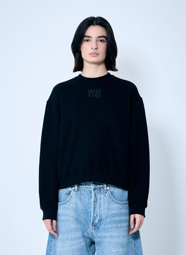 Alexander Wang Essential Puff Logo Sweatshirt Black awg0259021
