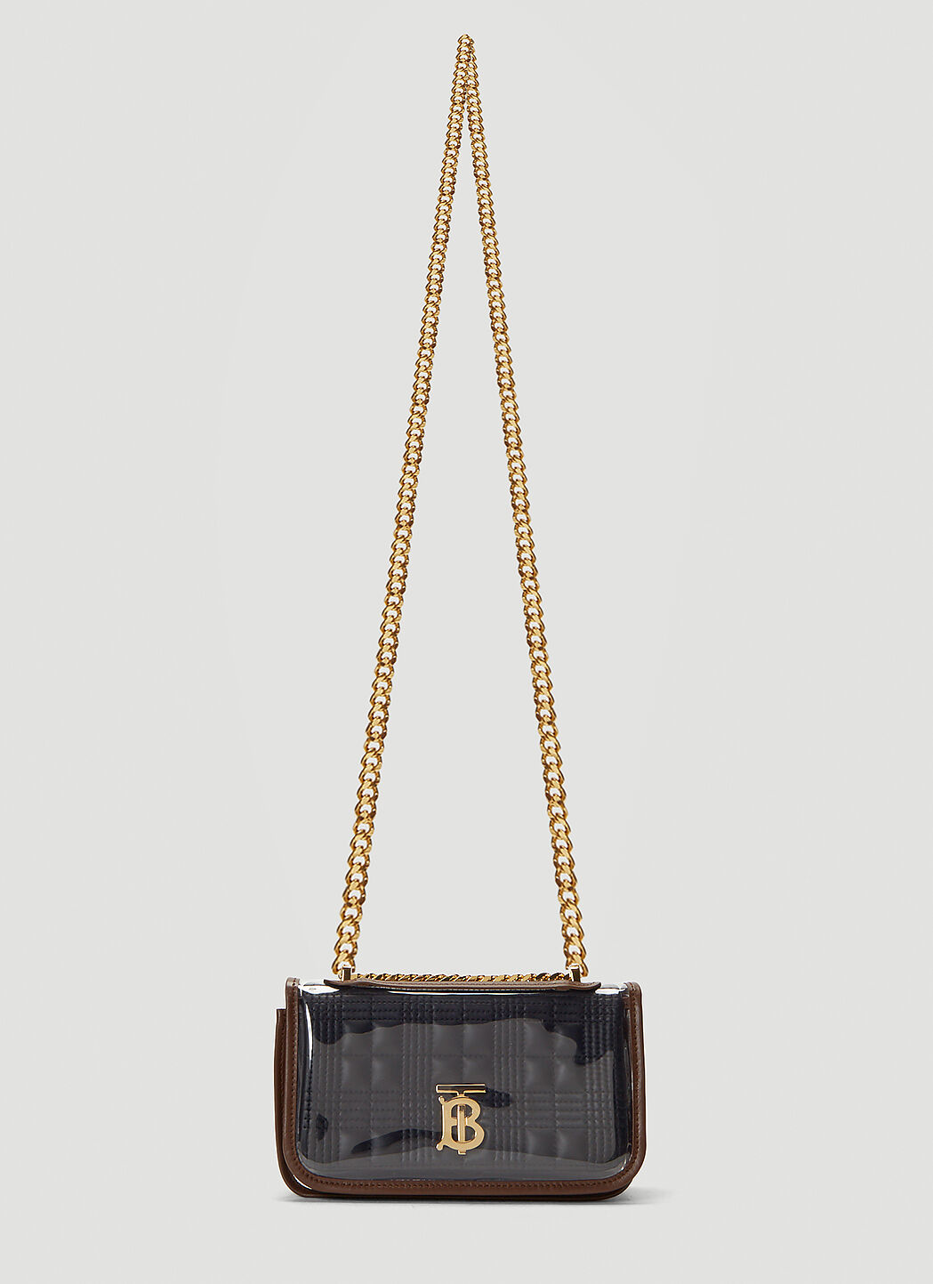 Burberry Lola Transparent Cover Mini Shoulder Bag in Black LN CC