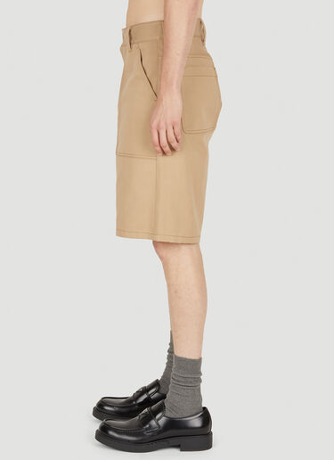 Prada Cargo Pocket Bermuda Shorts Beige pra0149014