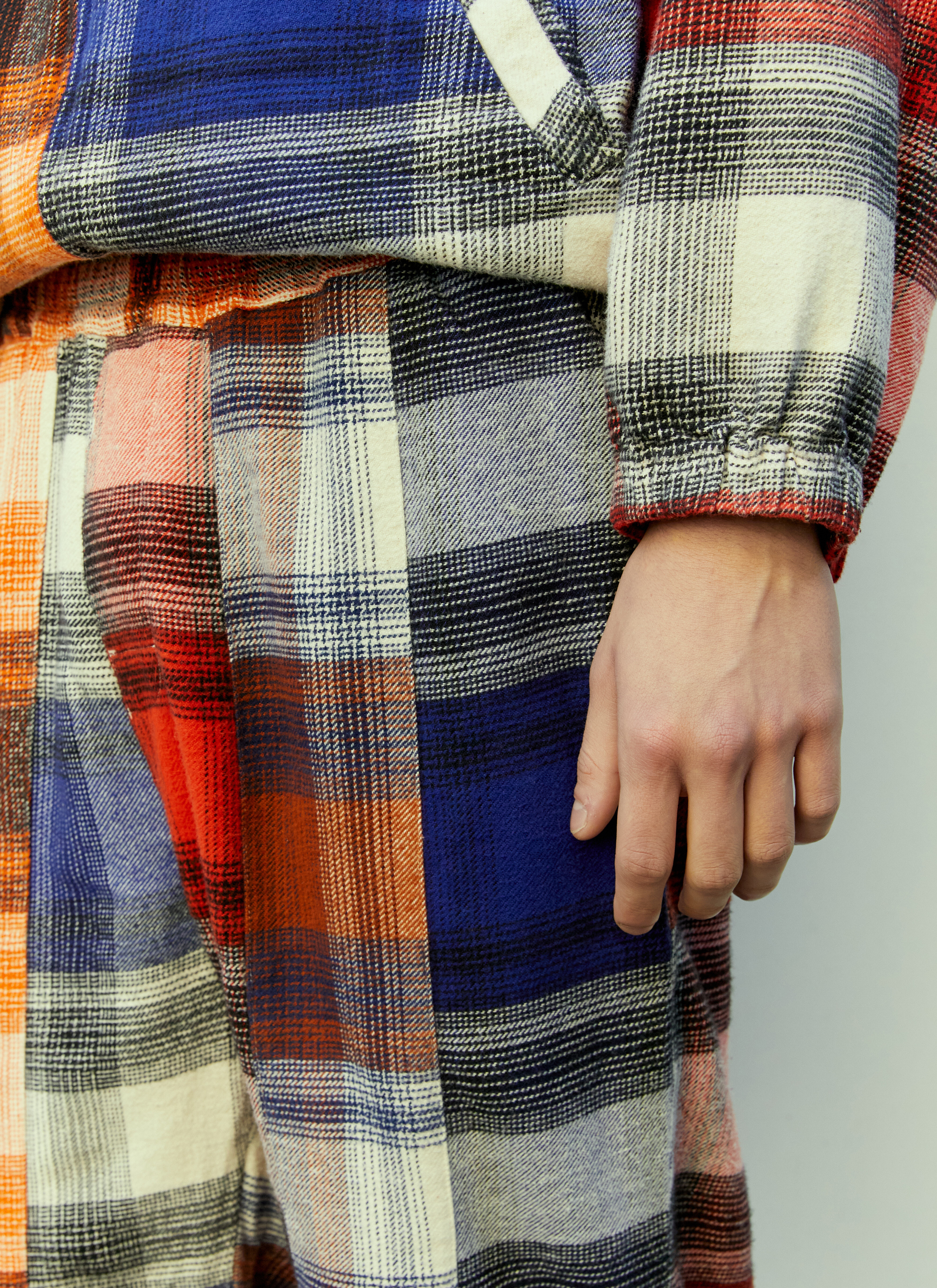 Blue and sale orange plaid pants