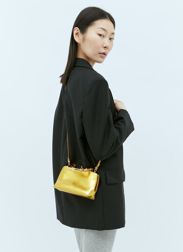 Jil Sander 고지 뱀부 미니 핸드백 옐로우 jil0253022