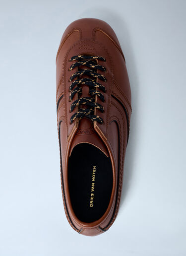 Suede Trimmed Sneakers Dries Van Noten Suede Trimmed Sneakers Tan dvn0262032