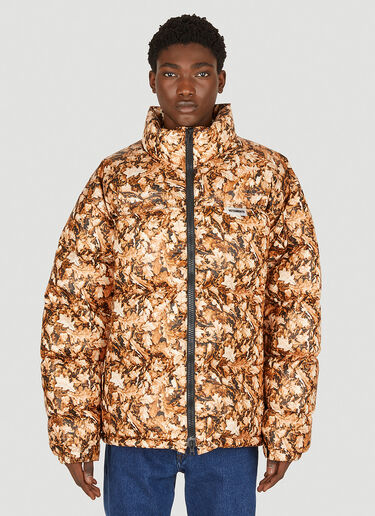 VETEMENTS 리브스 퍼퍼 재킷 브라운 vet0150001