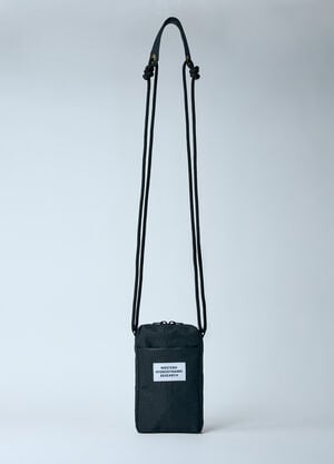 Diesel Logo Patch Sling Crossbody Bag Black dsl0359006