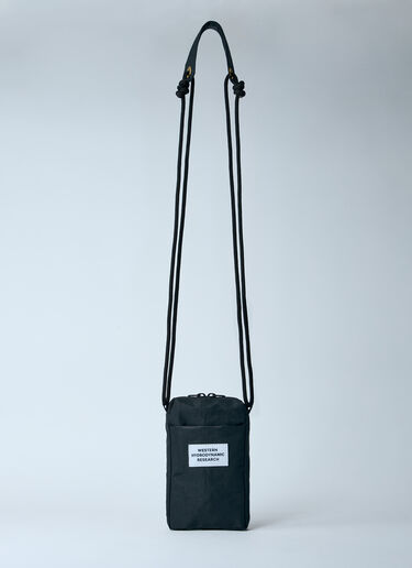 Western Hydrodynamic Research Logo Patch Sling Crossbody Bag Black whr0156012