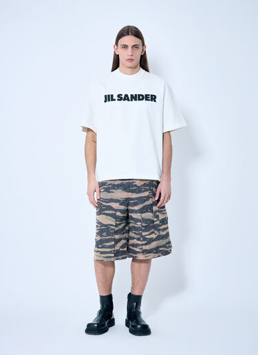 Jil Sander Logo T-Shirt White jil0143012