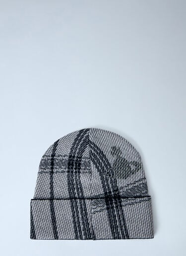 Vivienne Westwood 타탄 비니 모자 회색 vvw0166019