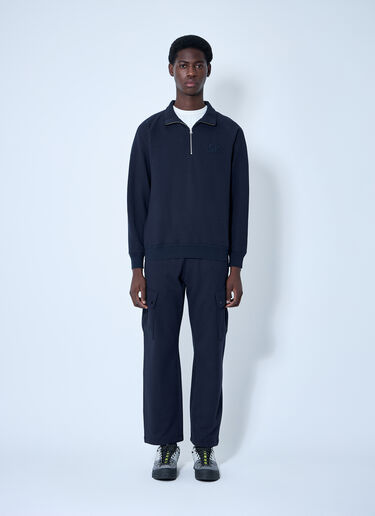 C.P. Company Diagonal Raised Fleece Sweatshirt Blue pco0159012