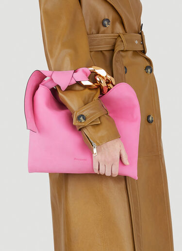 JW Anderson Chain Small Hobo Handbag   Pink jwa0246033