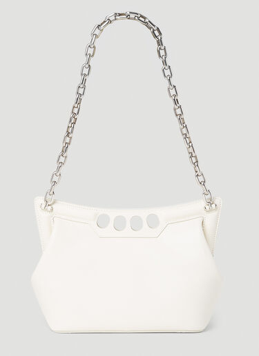 Alexander McQueen Small Peak Shoulder Bag White amq0252002