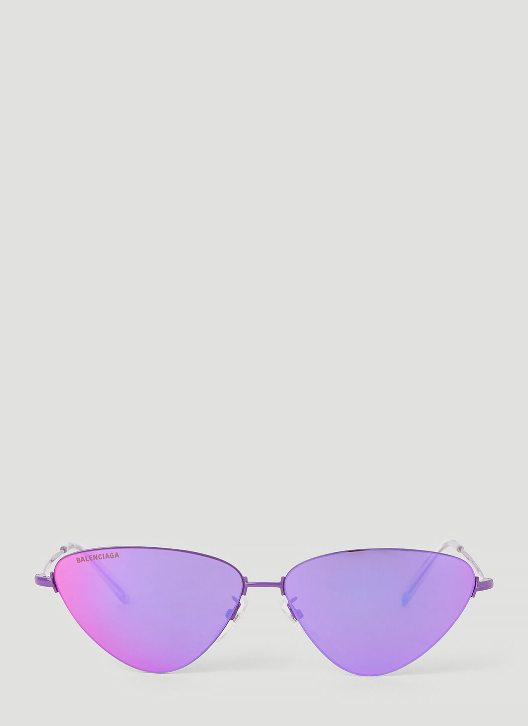Balenciaga Invisible Cat Eye Sunglasses in Purple LN CC
