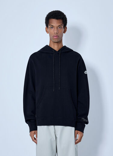 LN-CC® - Moncler x FRGMT Hiroshi Fujiwara: Hooded Sweatshirt with Patch Detail - Black Moncler x FRGMT Hiroshi Fujiwara Hooded Sweatshirt with Patch Detail Black mfr0166011