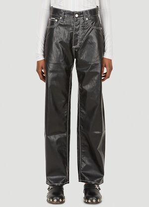 Eytys Benz Vegan Leather Pants Black eyt0349009