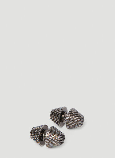 Balenciaga Cagole Earrings Silver bal0351004
