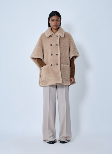 Shearling Cape Max Mara Shearling Cape Beige max0263043