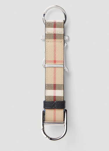 Burberry Logo 铭牌滑块钥匙圈 米色 bur0151112