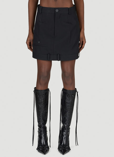 Jil Sander Deconstructed Mini Skirt Blue jil0249004