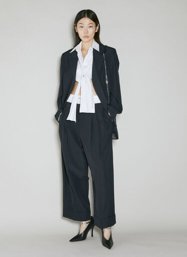 Alexander Wang 노출 복서 테일러드 팬츠 블랙 awg0253060