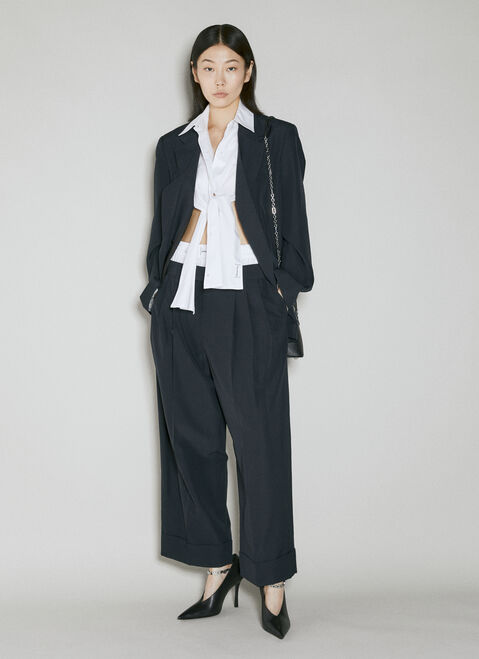 Alexander Wang Exposed Boxer Tailored Pants Black awg0253059