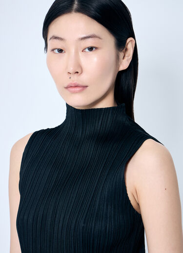 Pleats Please Issey Miyake 褶裥背心上衣  黑色 plp0259021
