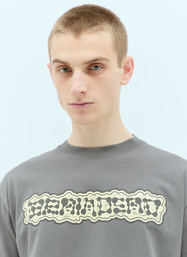 Brain Dead Brain Growth Tシャツ  グレー bra0154012