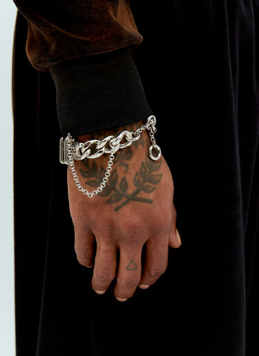 Acne Studios Buckle Chain Bracelet Silver acn0156022