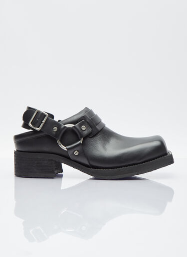 Acne Studios Buckle Leather Shoes Black acn0254025