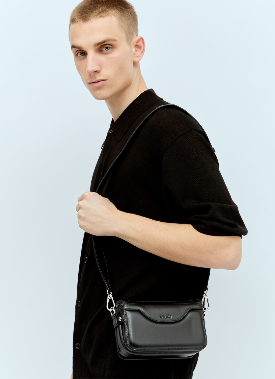 Shop Lemaire Mini Ransel Crossbody Bag In Black