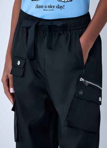 GANNI Logo Motif Track Pants Black gan0263033