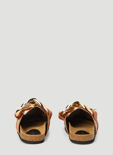 JW Anderson 链条皮革乐福鞋 棕 jwa0246016